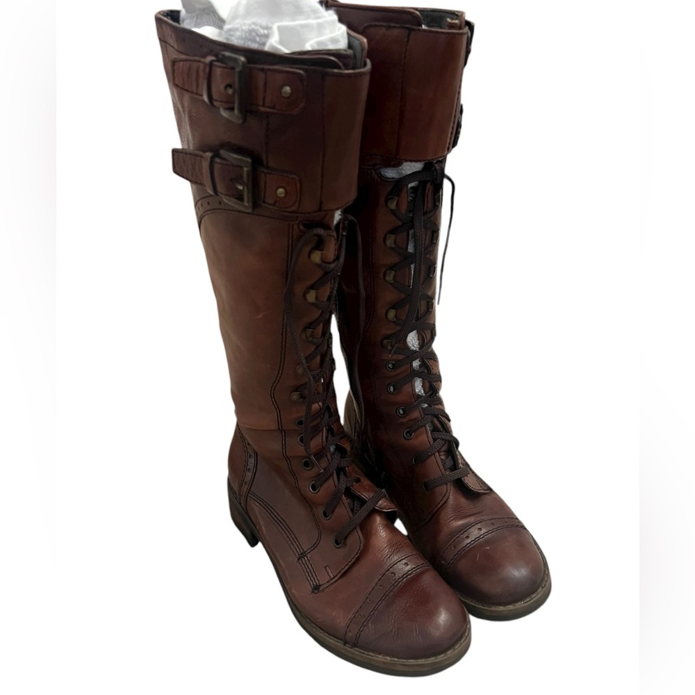 Aldo Women's Brown Leather Knee-High Boots